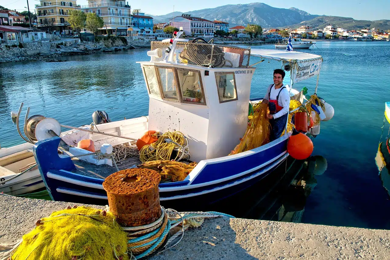 bateau de pêche à Samos